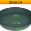 3 Pzas Platos Plástico para Plantas 25-26" Verde