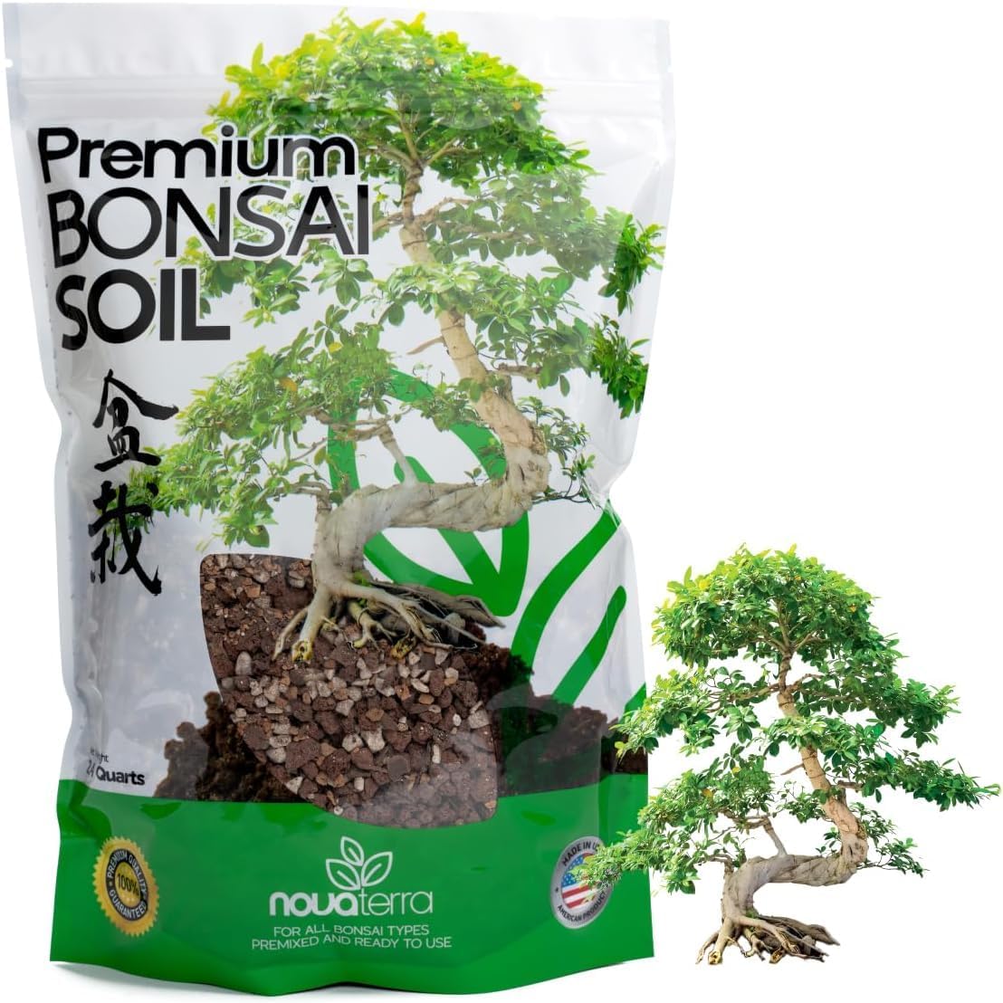 Kit suelo bonsai listo para usar con semillas de loto