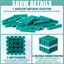 100 Anclajes Plástico Expansible para Yeso 1/4x1-1/2pulg