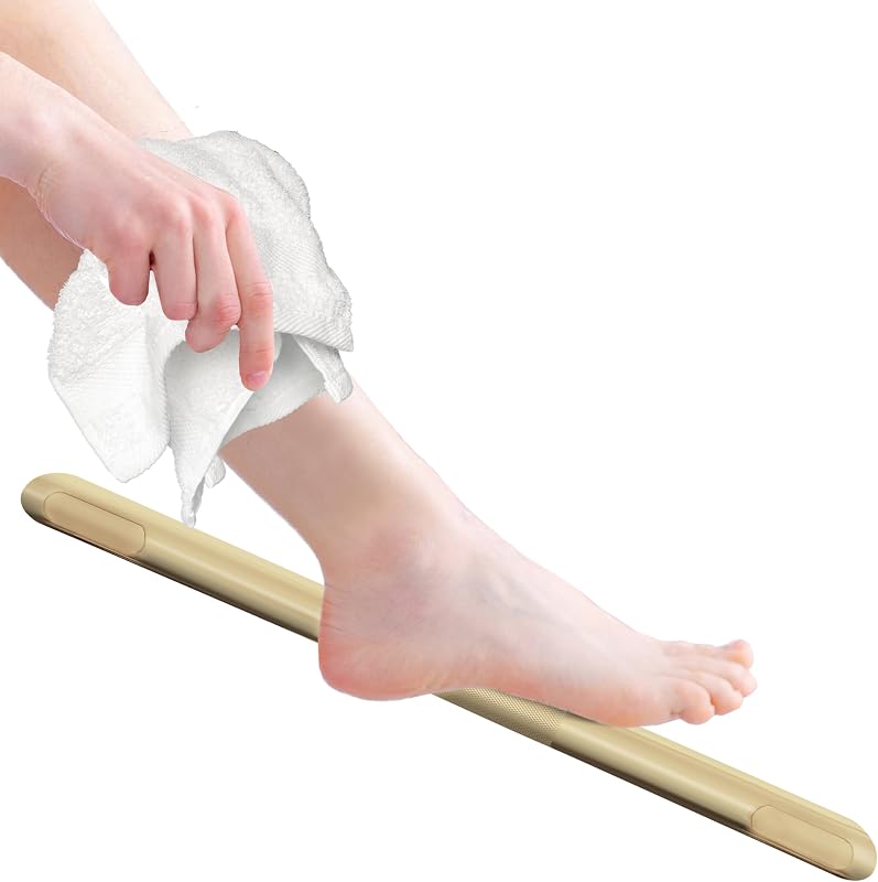 Reposapiés ducha barra latón satinado baño