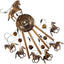 Campanillas de viento de caballo bronce decoración exterior
