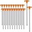 30 Estacas Tienda Resistentes 9.6" Metal Antioxidante