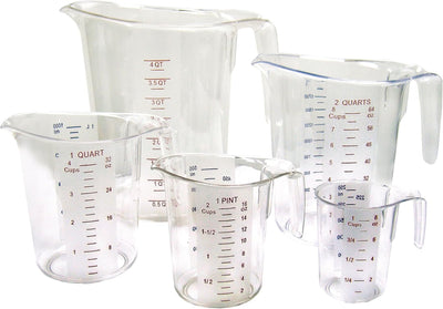 Set 5 Tazas Medidoras Policarbonato Transparente