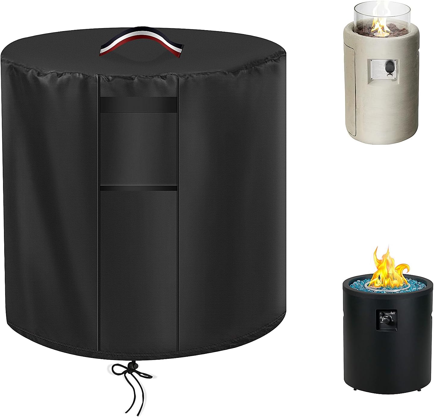 Cubierta redonda hoguera 24" para chimenea exterior