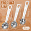 3 Cucharas Medidoras Acero Inox 0.1-0.3oz