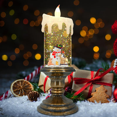 Velas LED sin llama con temporizador para Navidad