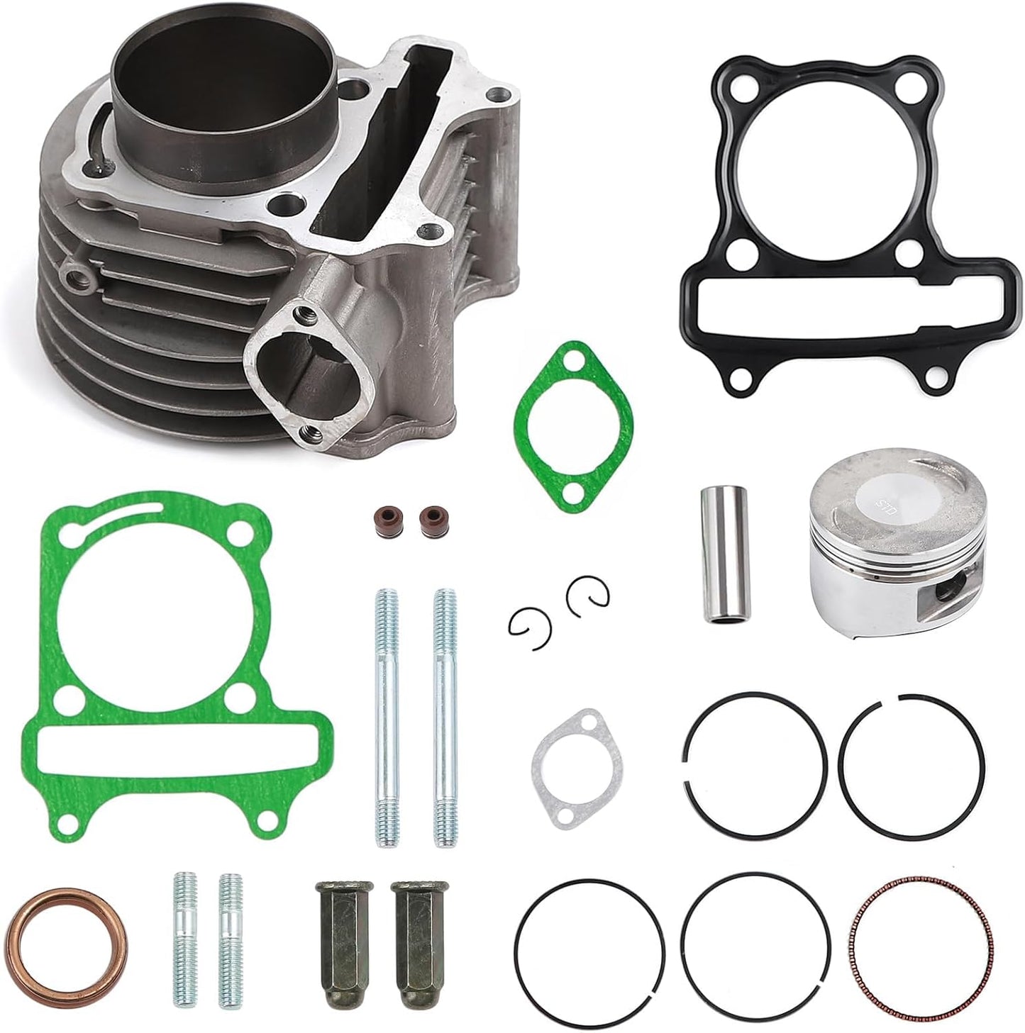Kit reconstrucción cilindro GY6 2.26" junta aluminio