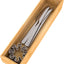 Organiz. apilable cajones cubiertos bambú 12x3