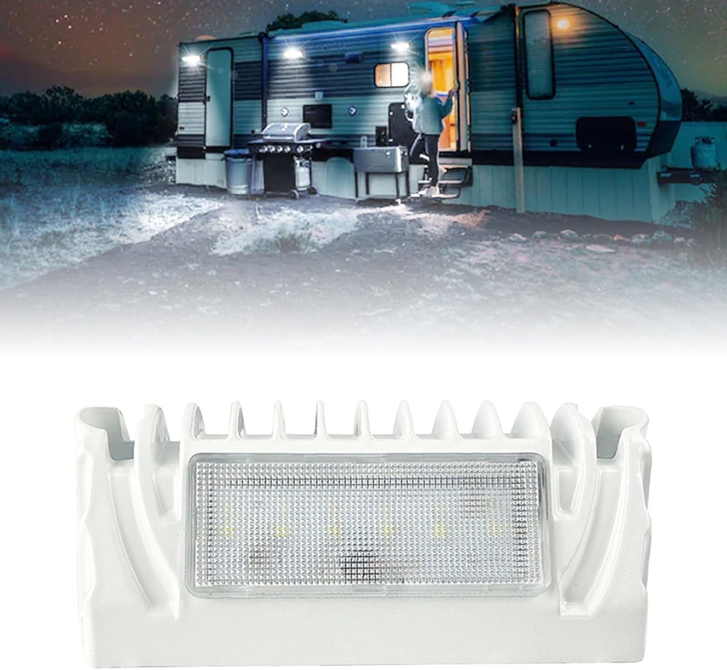 Set luces LED 5" 12V para RV porche 750lumen
