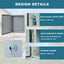 Caja eléctrica impermeable 12x10x6pulg al aire libre