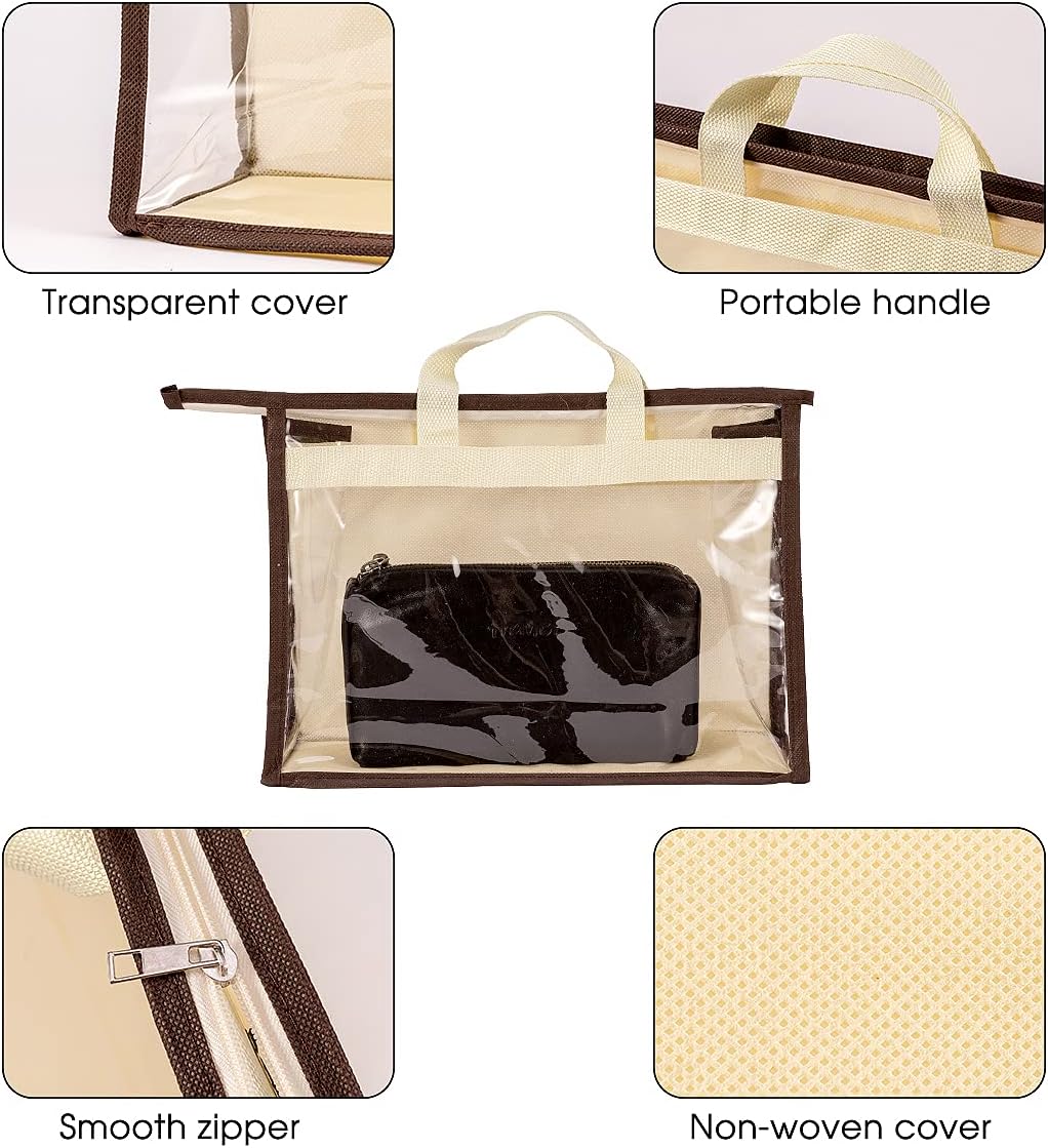 Bolsas colgantes transparentes para armario y bolsos con cremallera
