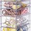 Caja organizadora cabello 5 cajones transparente cosméticos