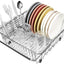 Escurridor platos acero inox con estante ajustable