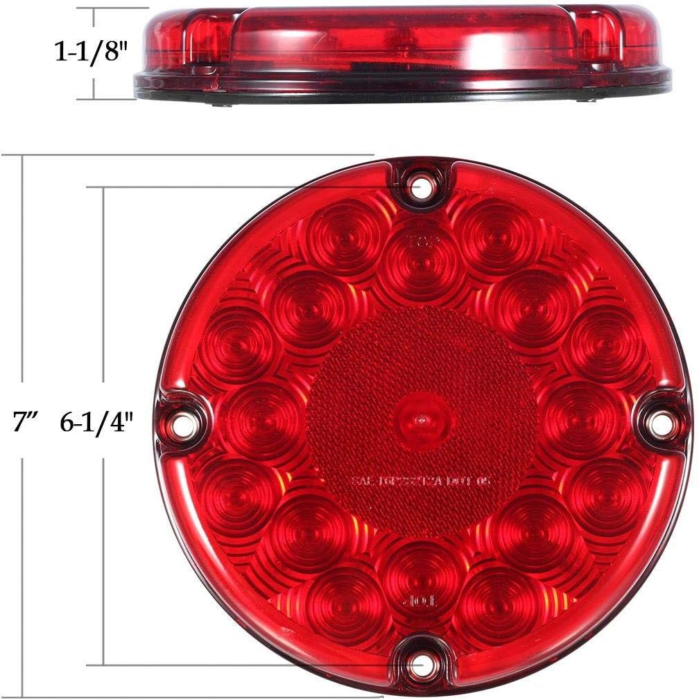 4 Luces Traseras LED STT 17 Bus 7" Parada Giro