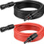 Cable extensión solar 10ft cobre estañado negro rojo
