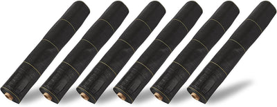 Cubierta suelo barrera malas hierbas 4x300ft negro 6 Pzas