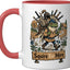 Taza Cerámica Fiesta Renacimiento Roja/Blanca