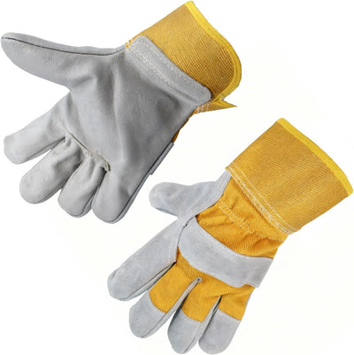 Guantes soldadura cuero resistente calor 932°F