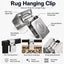 Clips alfombras pesadas 1pulg plata 10 Pzas