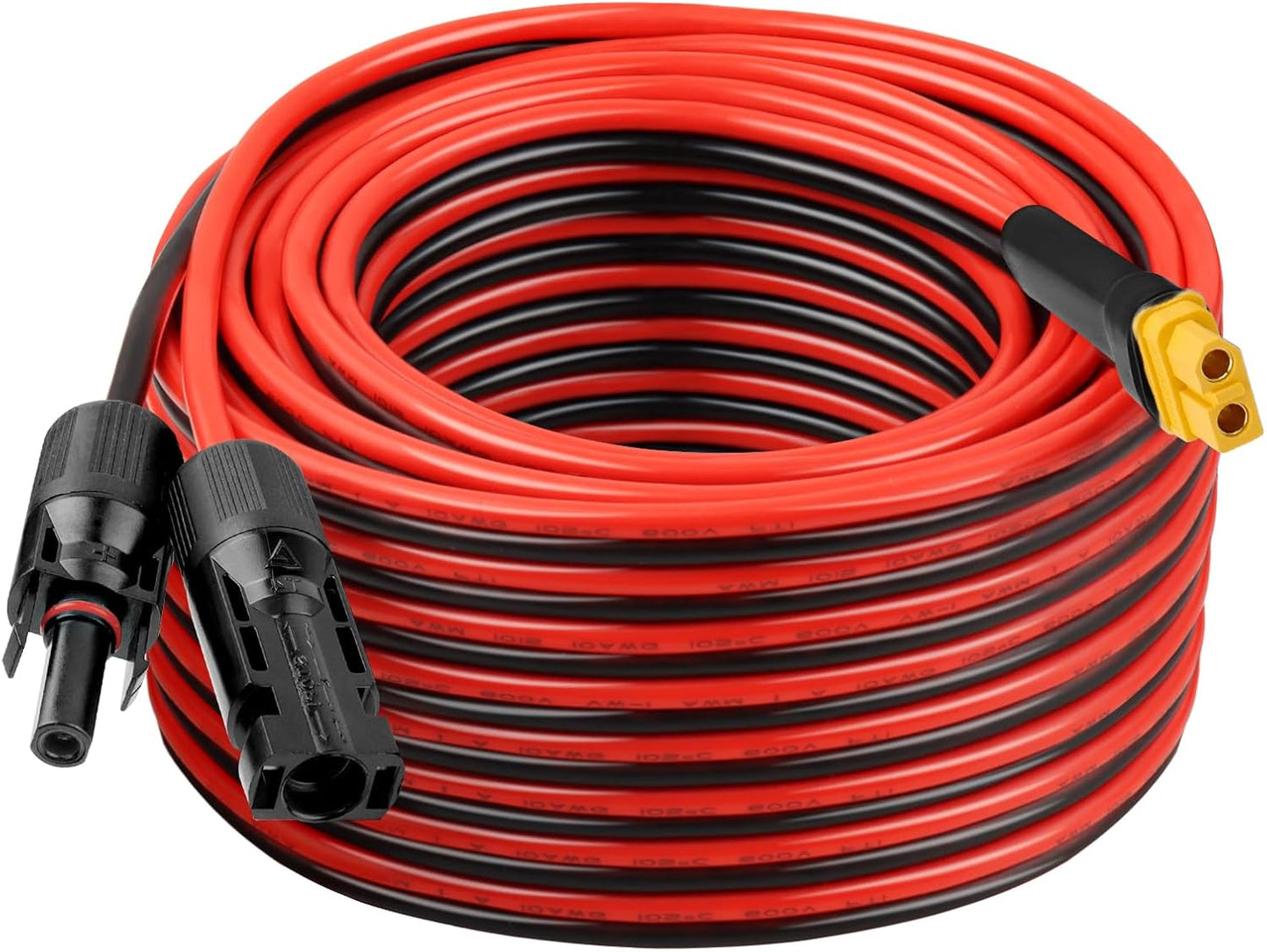 Cable extensión solar XT60 10AWG 50ft hembra a macho