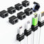 12 Clips Magnéticos para Cables Soporte Adhesivo Negro