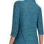 Camisa golf mujer manga 3/4 cierre cremallera bolsillos