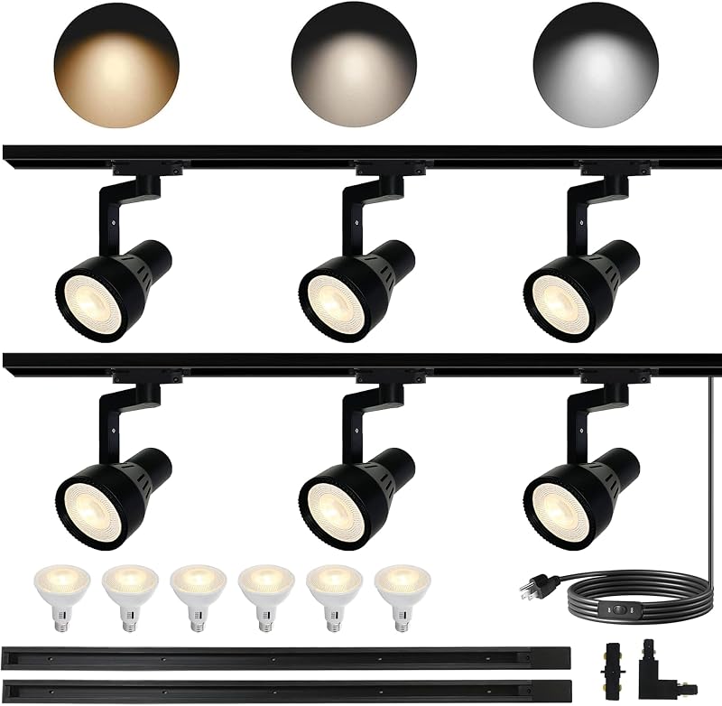Kit 6 luces LED PAR20 enchufables 20W regulable