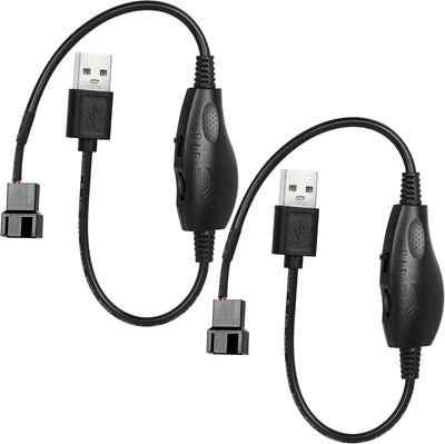 Controlador velocidad ventilador USB 5-12V 4 pines 11.8pulg