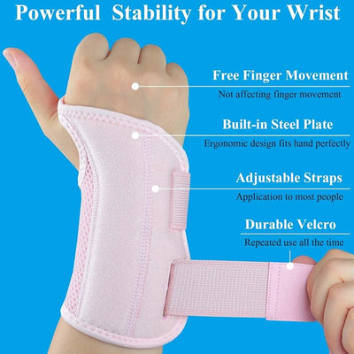 Férula muñeca ajustable para túnel carpiano S/M rosa
