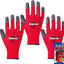 Guantes seguridad manga larga caucho natural ligeros transpirables