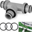 Conector manguera piscina T 1.5ft 3 interfaces