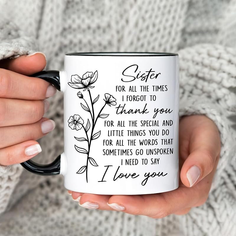 Taza Café para Hermanas 11oz Regalo Cumpleaños Día Madre