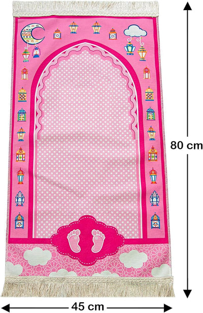 Alfombra oración niños diseño janamaz suave