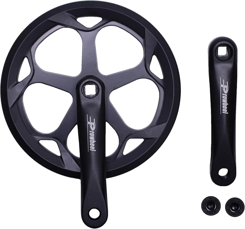Set bielas bicicleta 5.98-6.89pulg 46T/48T/52T acero