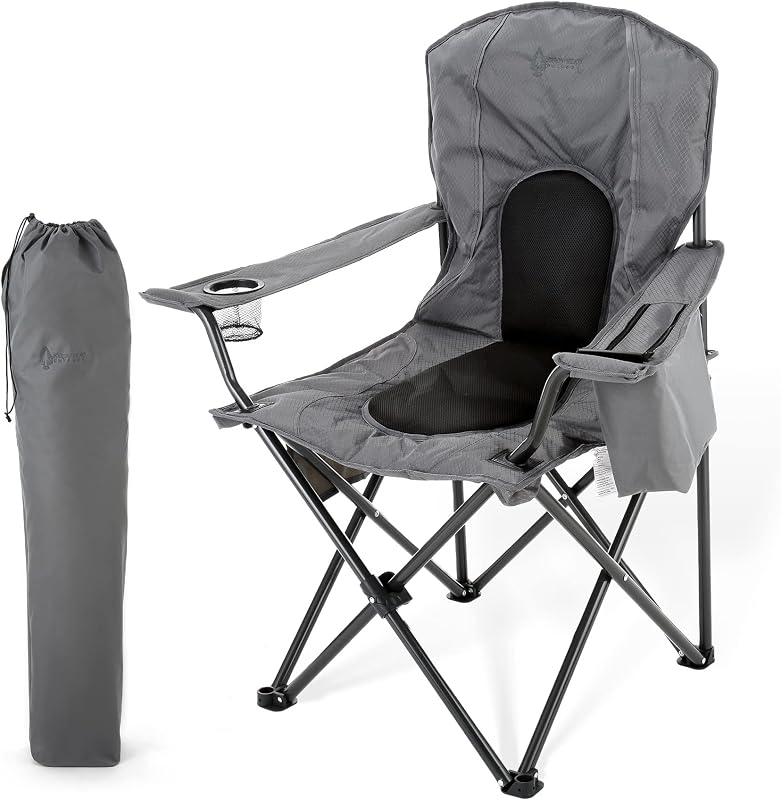 Silla plegable acampar con enfriador 4 latas y bolsa