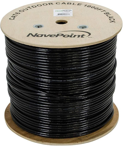 Cable Ethernet CAT6 UTP HDPE 1000ft Negro