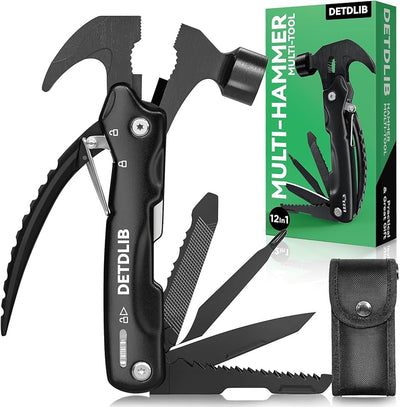 Martillo 12en1 regalo hombres camping senderismo negro