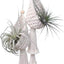 2 Perchas Macramé Cesta Colgante Bohemia Decoración Hogar