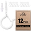 12 Pzas Ganchos Q Hebilla Seguridad Luces Aire Libre 2.2pulg Blanco