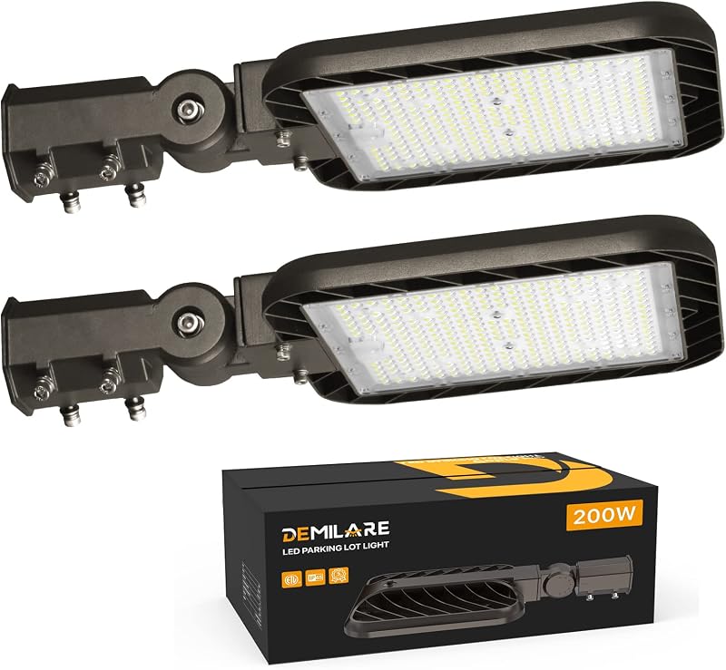 Luces estacionamiento LED 200W IP65 30000lm para poste
