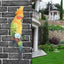 Estatuas colgantes de loro para jardín al aire libre