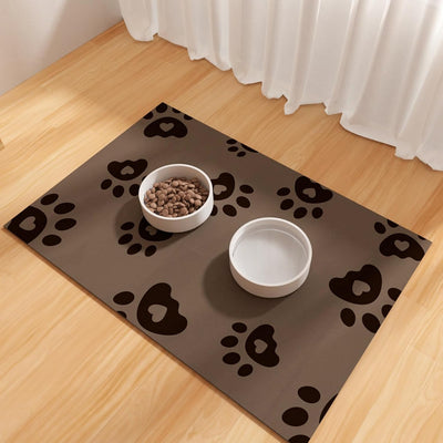 Tapete impermeable antideslizante para tazón perro 16x24pulg
