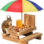 Comedero Ardillas con Paraguas para Exteriores