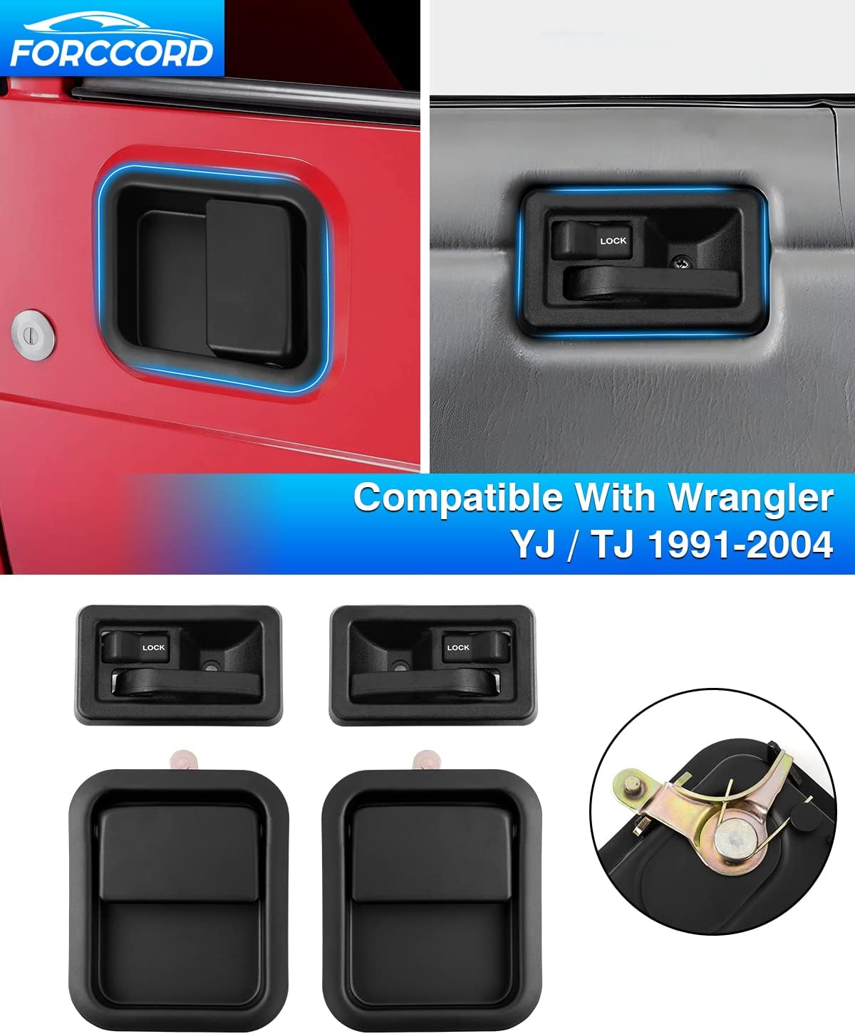 Manijas puerta Jeep Wrangler YJ/TJ 91-96
