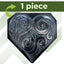 Moldes cemento corazón pavimento decorativo jardín