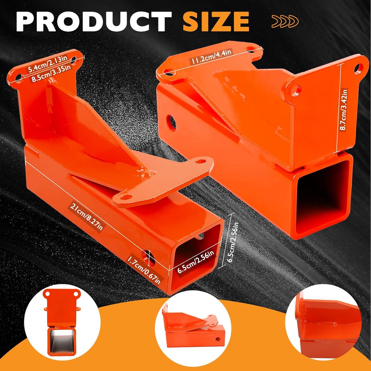 Kit enganche 2" comp Bad Boy Maverick 2021+ Naranja
