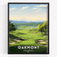 Póster arte golf Augusta Pebble Beach decoración oficina
