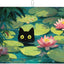 Almohadilla secadora plato 18x24pulg diseño gatos reutilizable