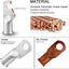 10 Conectores Anillo 3/8" Cobre Estañado Batería
