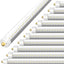 Luz LED T8 T12 8pies 6000K 50W cubierta transparente